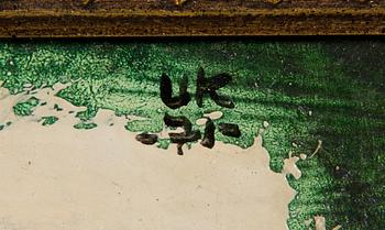 Unto Koistinen, öljy levylle, signeerattu ja päivätty 1975.