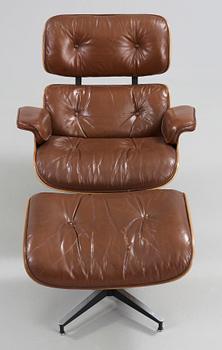 CHARLES & RAY EAMES, "Lounge Chair and ottoman", Herman Miller, 1960-tal.