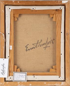 Evert Lundquist, oil on canvas, signed E.L and signed verso.