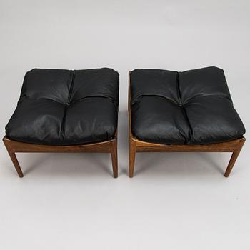 CHRISTIAN VEDEL, a pair of 1960's 'Modus' armchairs and two stools for Sören Willadsen, Denmark.