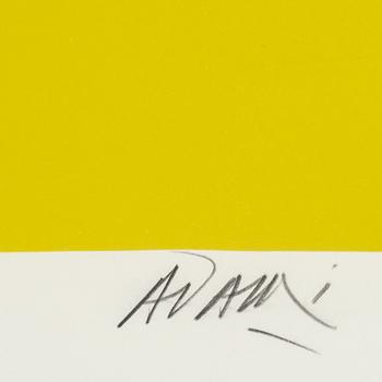 VALERIO ADAMI, silkscreen in colours, signed 74/200.