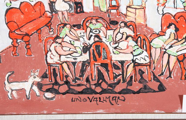 VALLMAN, UNO. Olja på duk. Sign.