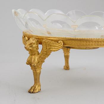 UPPSATSSKÅLAR tre stycken, 1800-talets andra hälft, empirestil.