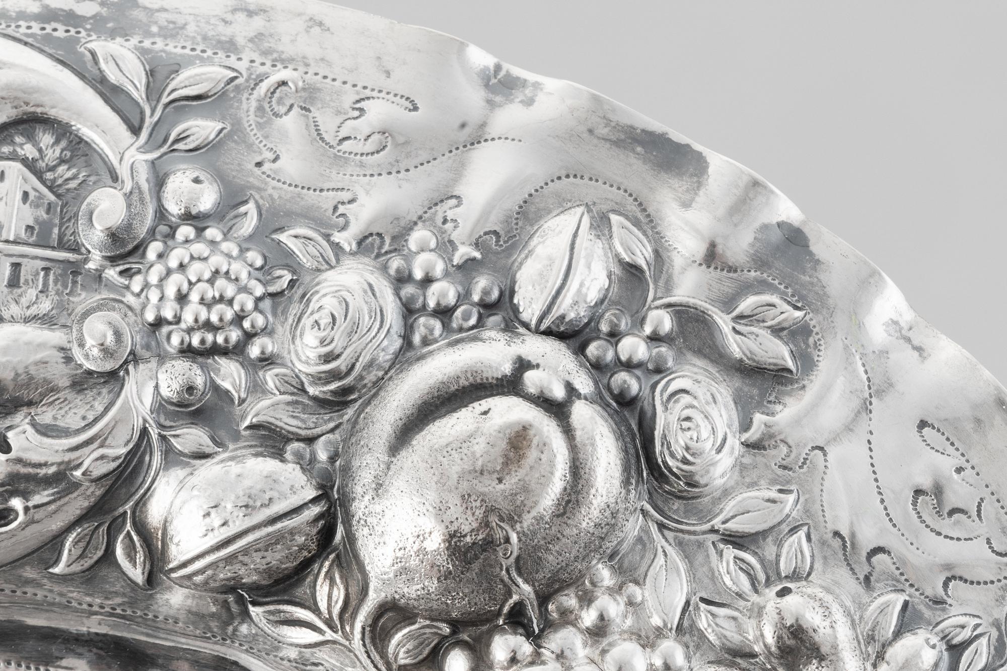 Magnus Myrman, presenterfat, silver, Norrköping (verksam 1706-1730).