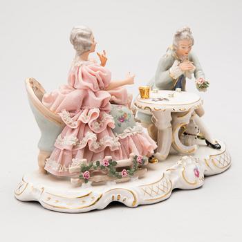 FIGURIN, porslin, Sandizell Höffner & Co, Tyskland 1900-talets senare hälft.