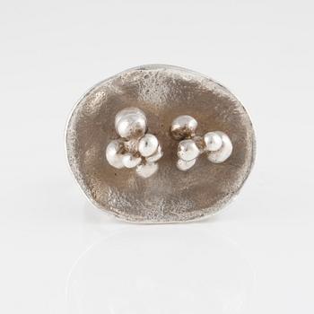 RING, sterlingsilver, Scandesign, Malmö, 1970. Vikt 18,4 gram.