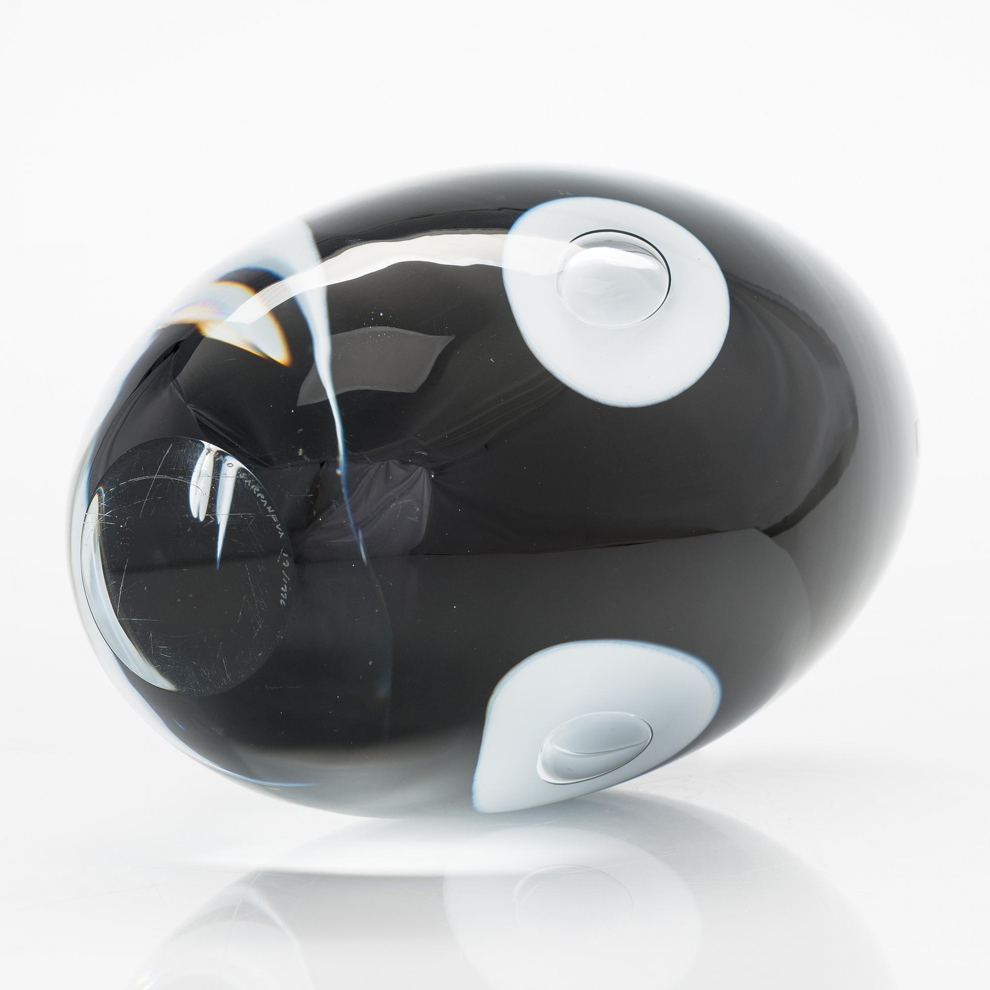 Timo Sarpaneva, glasskulptur, "Claritas", signerad Timo Sarpaneva 19/1996.