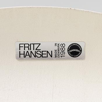 Arne Jacobsen, stolar, 5 st, "Sjuan", Fritz Hansen, Danmark, 1988.