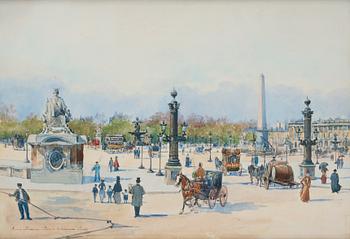 554. Anna Palm de Rosa, "Place de la Concorde, Paris".