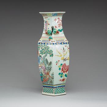 A famille rose vase, circa 1900.