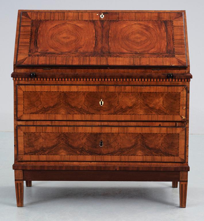 SEKRETÄR, sengustaviansk, omkring 1800.