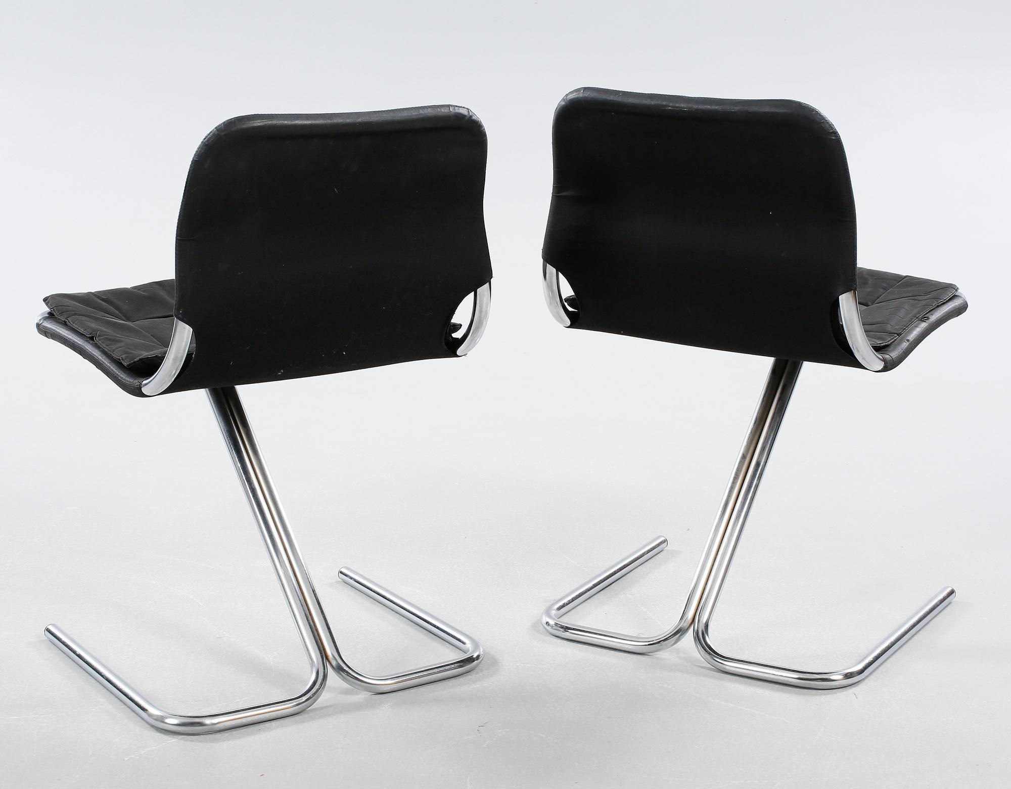 RUUD EKSTRAND OCH CHRISTER NORMAN, stolar, 4 st, "Formula", Dux, 1970-tal.