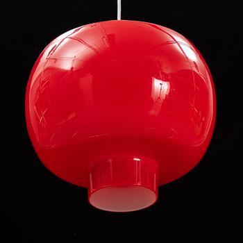 Taklampa, glas, 1900/2000-tal.