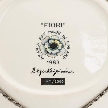 Birger Kaipiainen, Fat, "Fiori", keramik, märkt Birger Kaipiainen, Arabia Art made in Finland 1983, 65/2000.