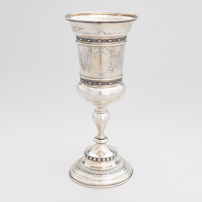 A silver goblet, Germany around 1900.