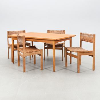 Dining set, 5 pcs, GP Farum Furniture Factory, Denmark, 1960s/70s.