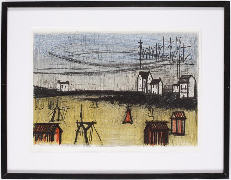 BERNARD BUFFET, färglitografi, signerad i trycket. numr 18/100.