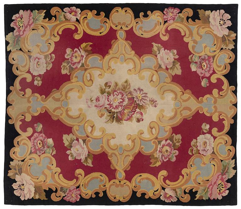 Antony Armstrong Jones, Lords Snowdons carpet, embroided c. 324 x 276 cm.