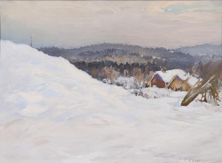 VASILI LEVI, WINTER LANDSCAPE.