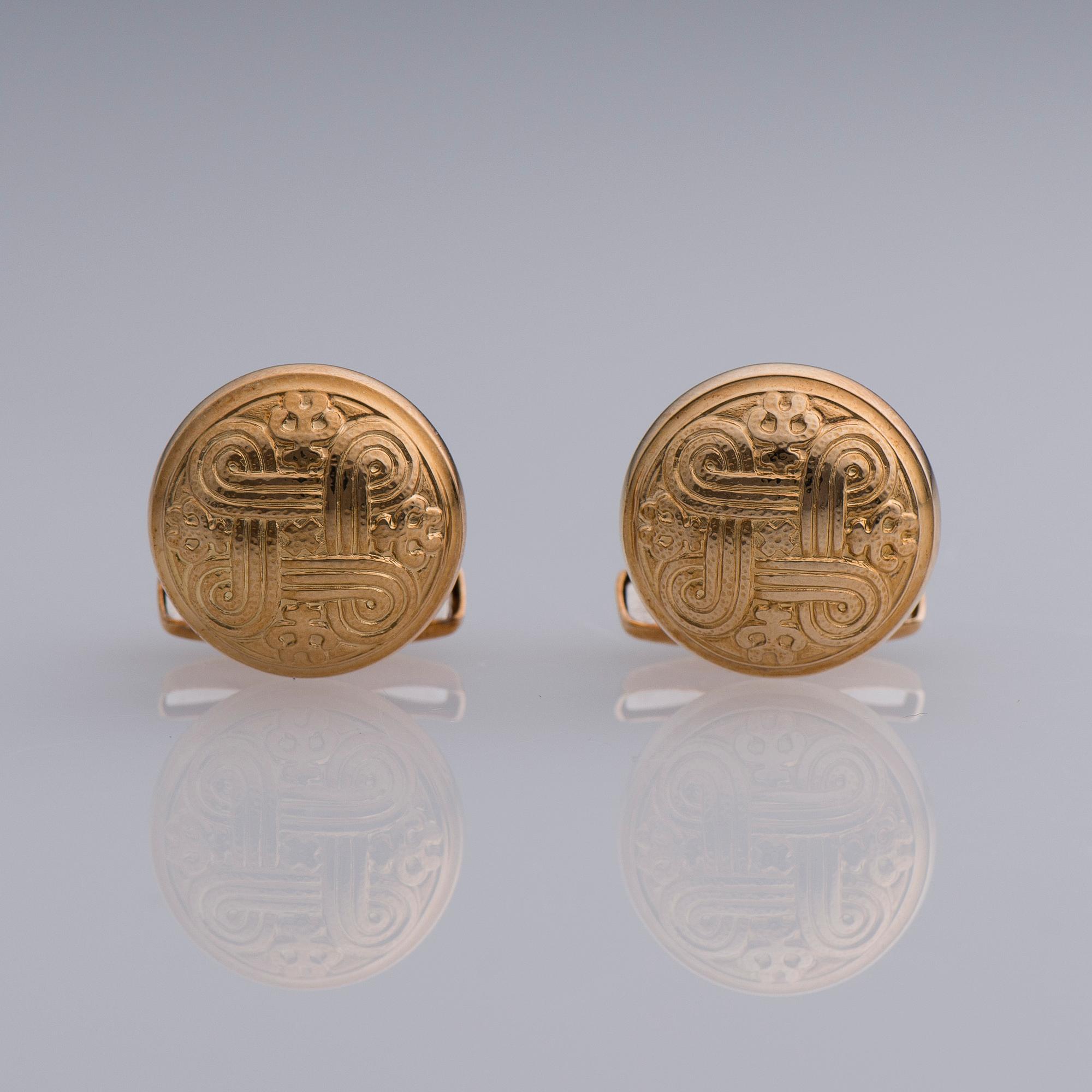 KALVOSINNAPIT, "Hannunvaakuna", Kalevala Koru 1998, 14K kultaa.