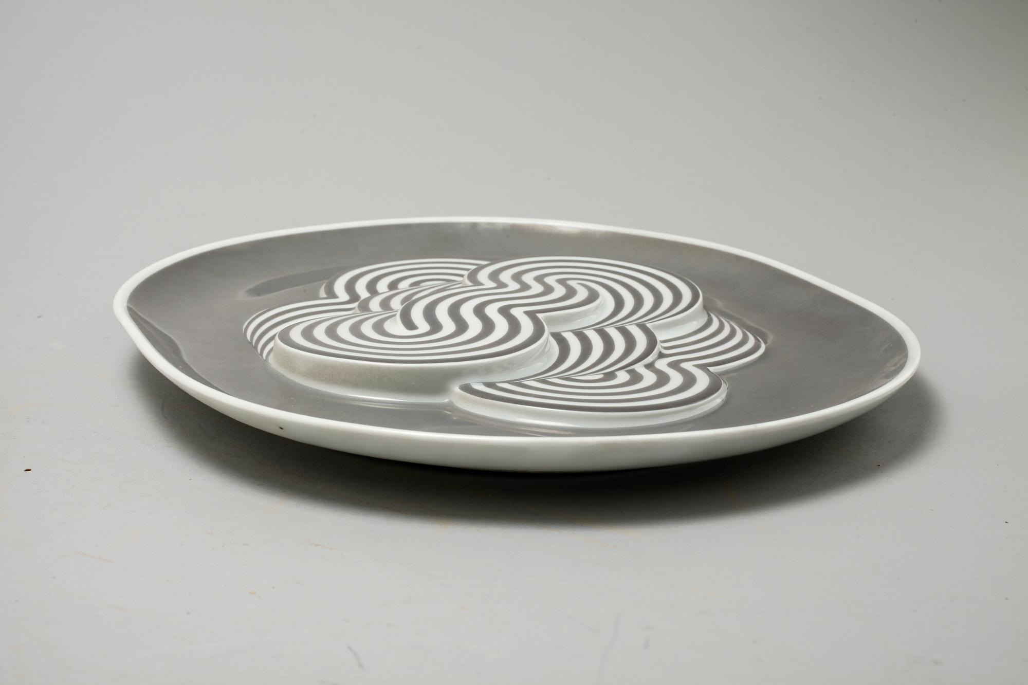 A wall decoration porcelain, Natale Sapone, Rosenthal, 1972.