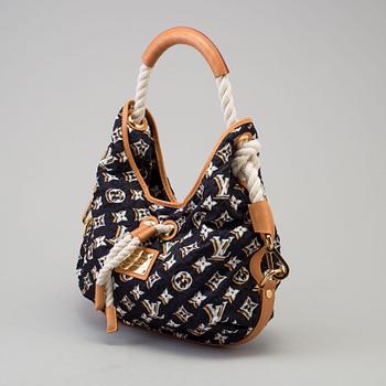 LOUIS VUITTON, "Limited Edition Navy Blue Nylon Bulles MM", BAG.