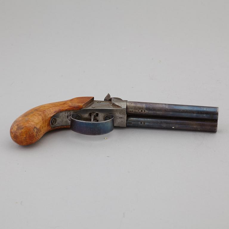 SLAGLÅSPISTOLER, 3 st, 1800-tal.