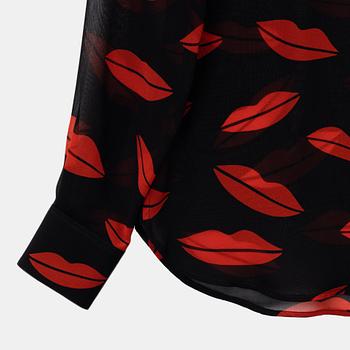 Saint Laurent, blus, storlek 36.