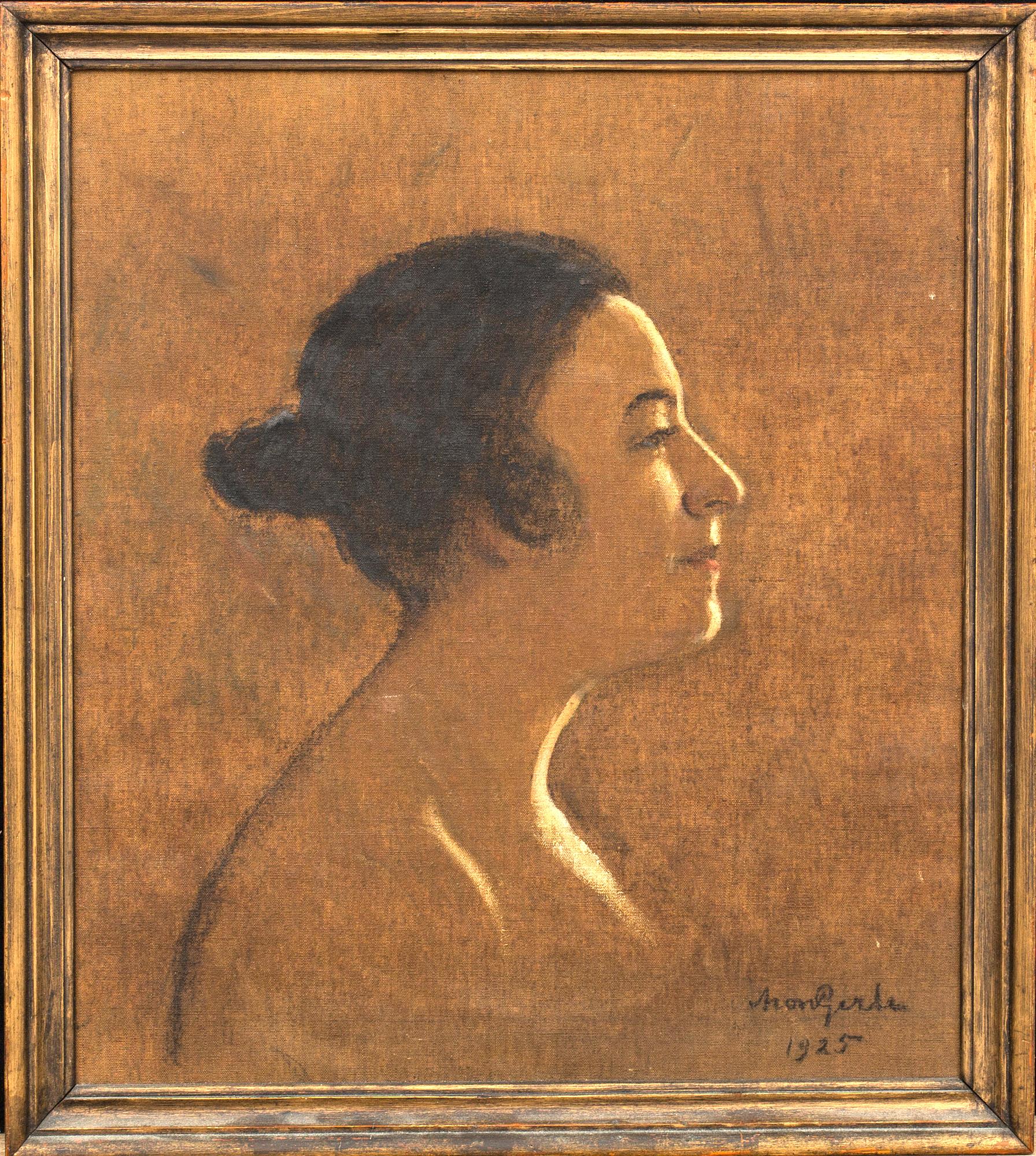 ARON GERLE, oil on canvas, signed and dated 1925,