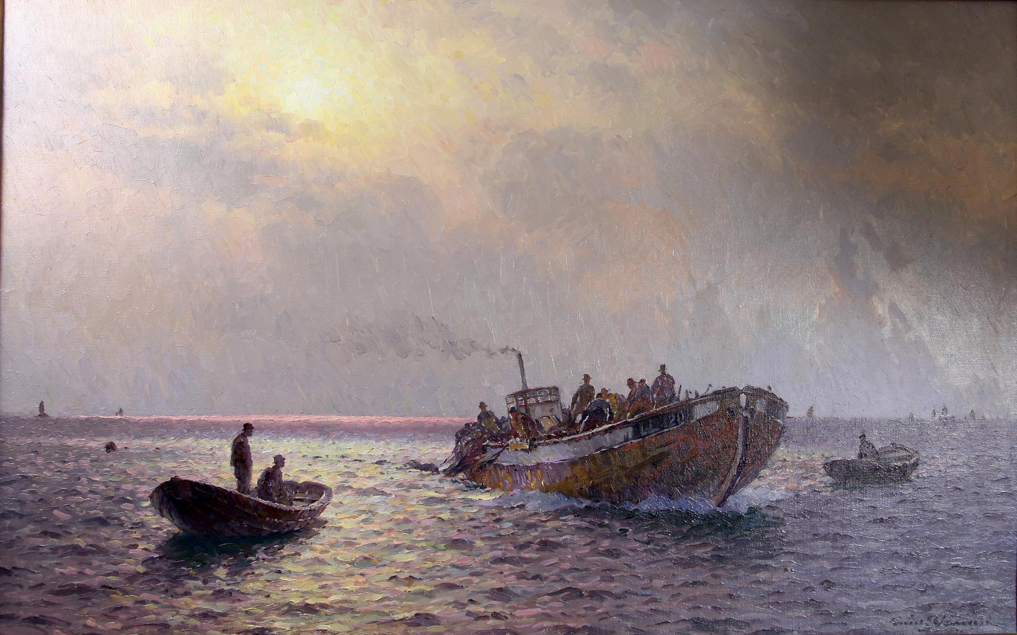 EMIL EKMAN, olja på duk, sign.