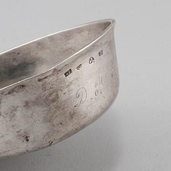 SOPPSLEV, silver och trä, Sverige, 1856. Vikt 105 g.