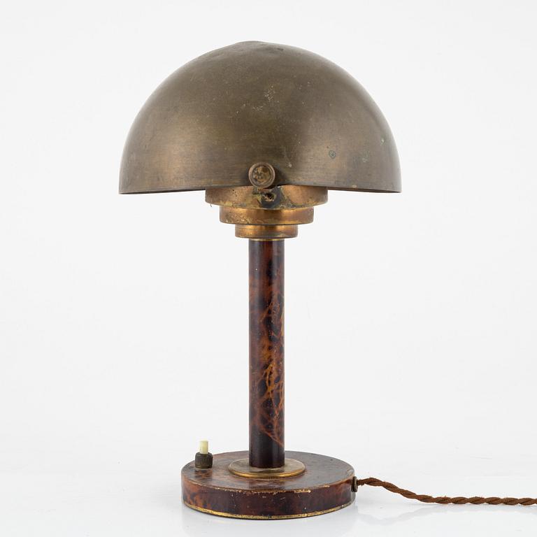 Bordslampa, funkis, 1930-tal.