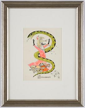 Tove Jansson, Fillyjonk with a snake.