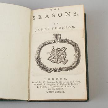 A BOOK, James Thomson: The Seasons, London 1778.