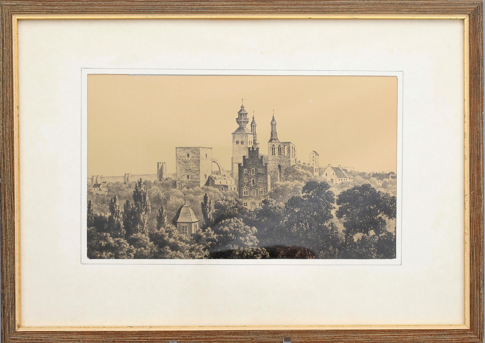 GRAVYRPLÅTAR, 5 st, A. Mayer och P.A Säve, 1800-tal.