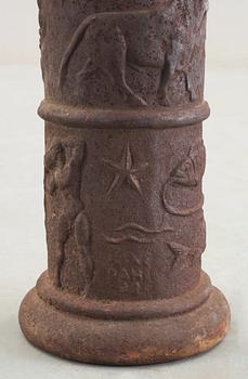 A Johannes Dahl cast iron column, Näfveqvarns Bruk, Sweden 1920's.