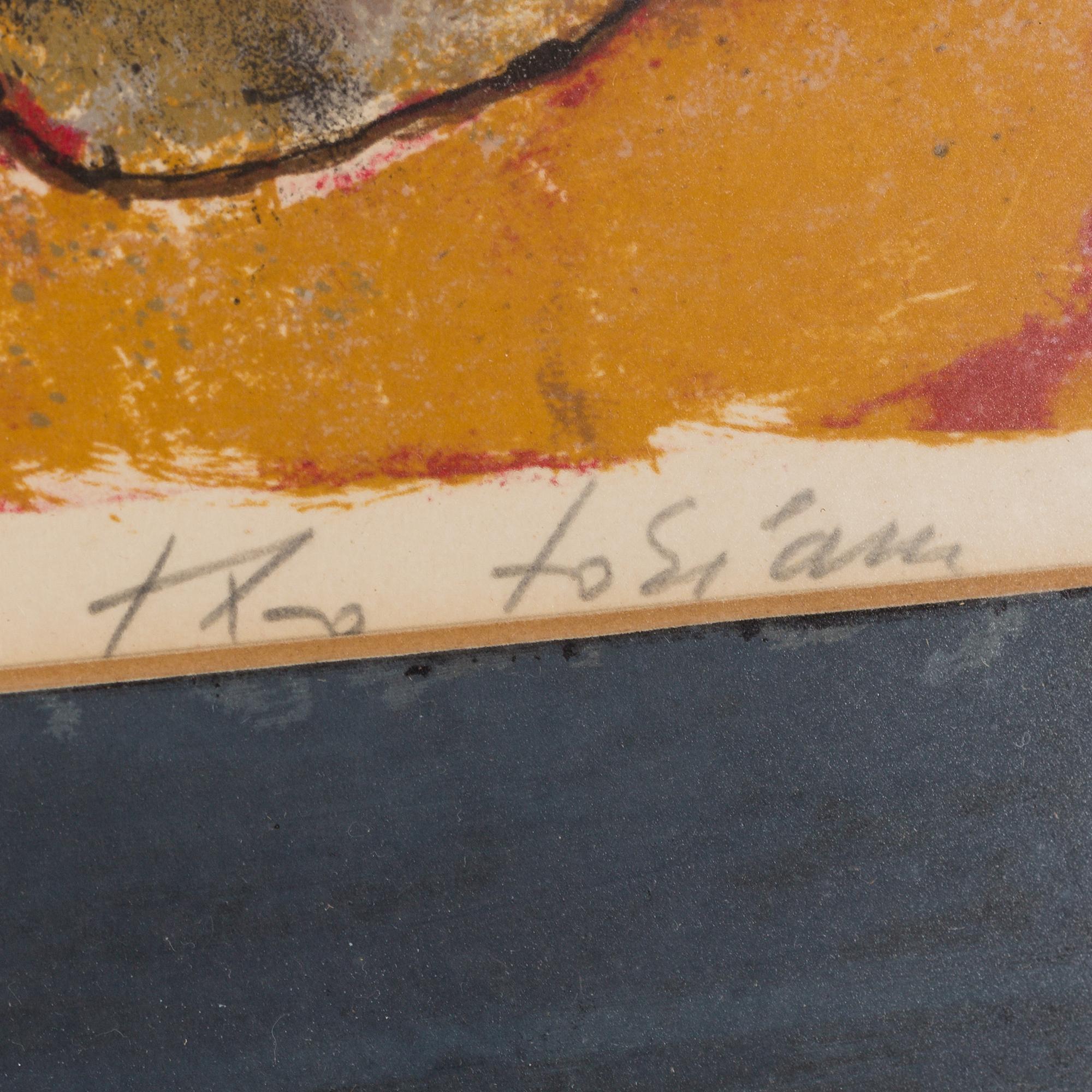 THEO TOBIASSE, färglitografi, signerad och numrerad 52/200.