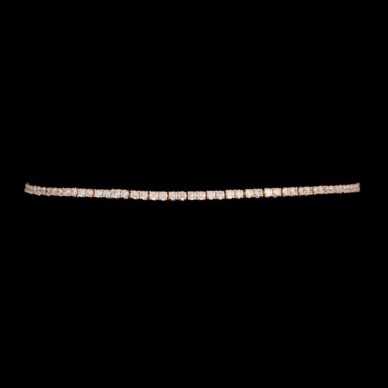ARMBAND, briljantslipade diamanter, tot. ca 1.50 ct.