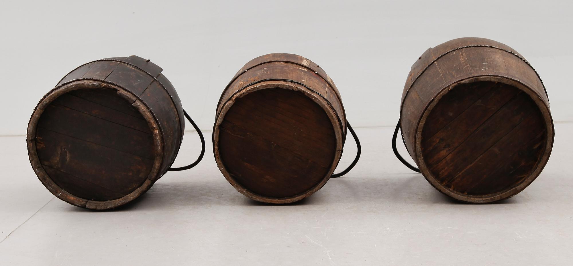 VATTENSPANNAR, 3 st, ostindiska.