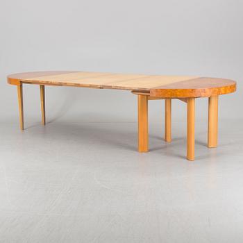 A set of eight chairs and a dining table 'Birka' by Axel Einar Hjorth, Nordiska Kompaniet, 1930s.