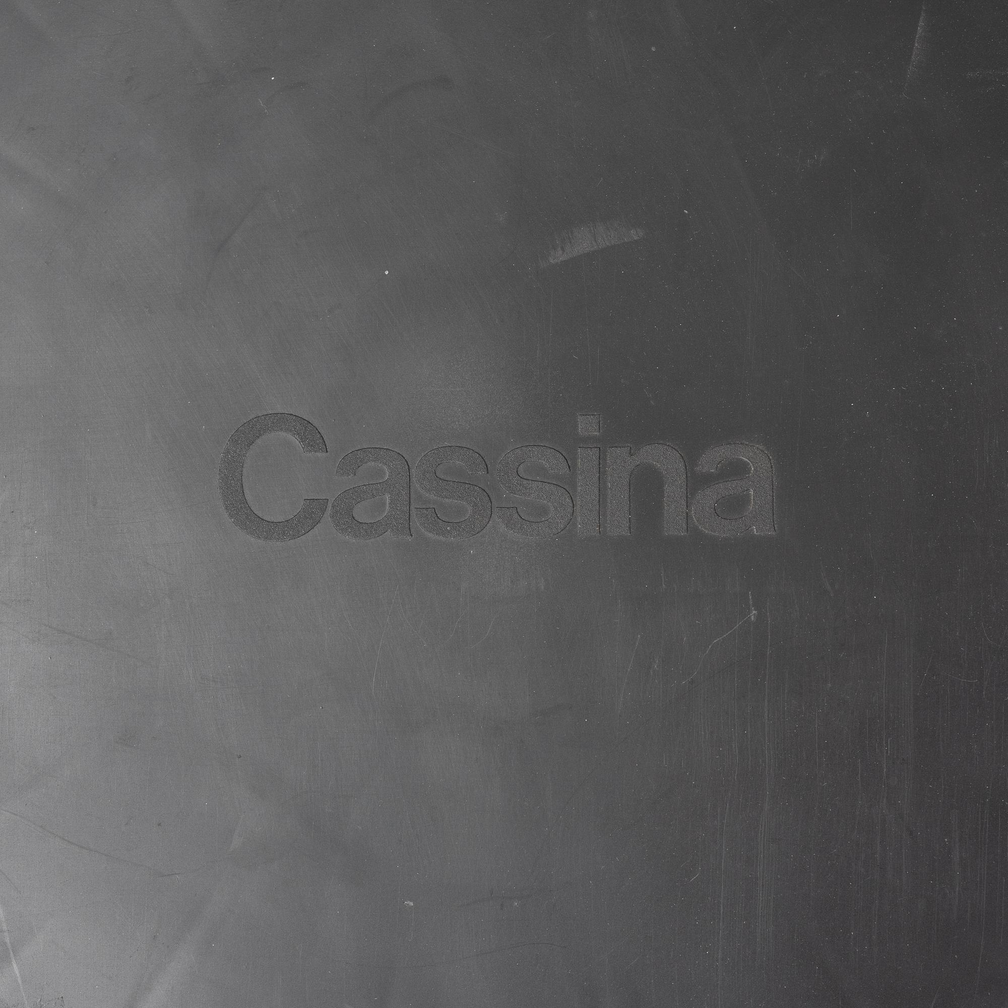 A pair of model 412 CAB chairs by Mario Bellini for Cassina.
