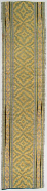 Matta / gallerimatta, tidigt 1900-tal. 230 x 55 cm.