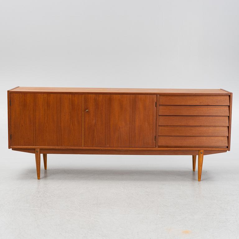 A teak veneered sideboard, mid 20th Century.