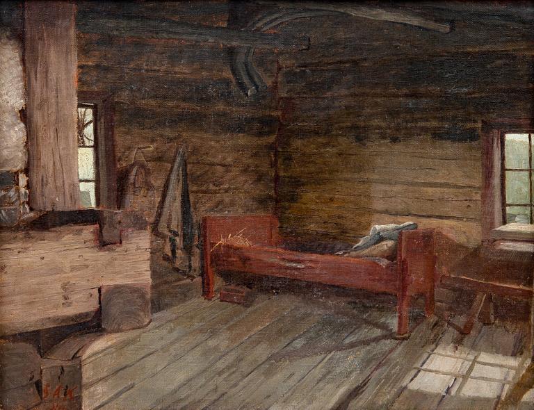 Sigfrid August Keinänen, "IN THE HUT".