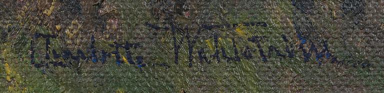 Charlotte Wahlström, oil on canvas, signed.