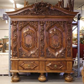 SKÅP, barock-stil, 1800-tal.
