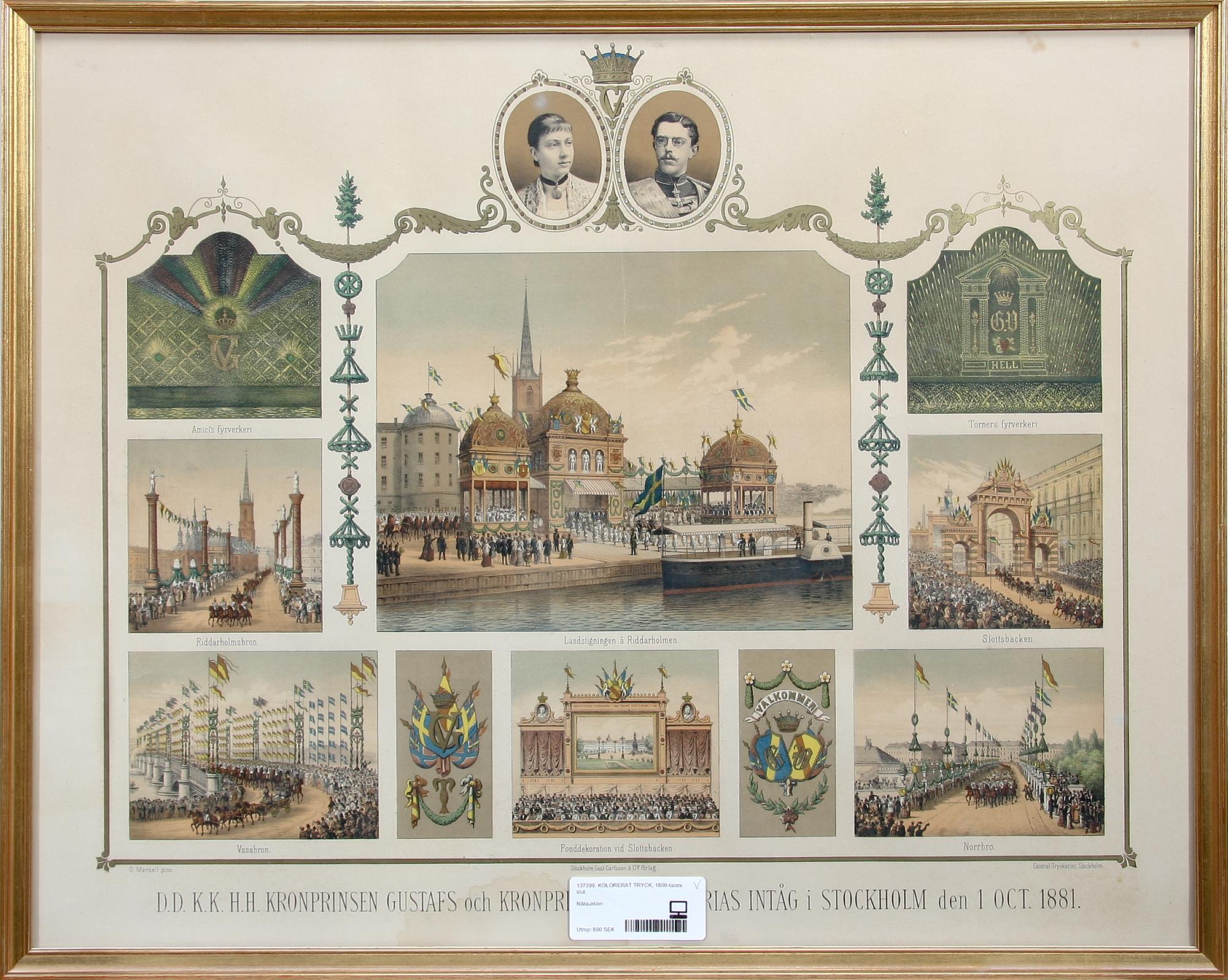 KOLORERAT TRYCK, 1800-talets slut.