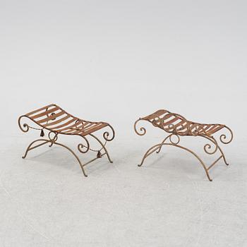 Two garden stools, first half of the 20th Century.