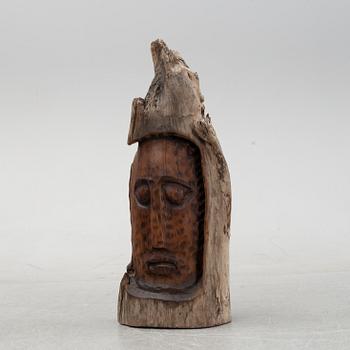 Alois Lindner, a wooden sculpture, signed and dated -55.