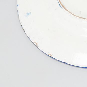 Two faience chargers in historic style, Italy, late 19th century.